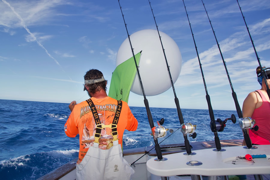 Helium Balloon Kite Fishing